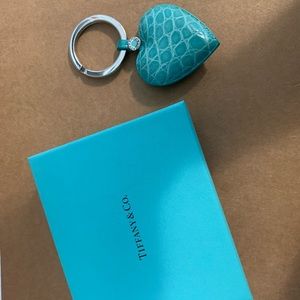 Authentic Tiffany Blue Heart Keychain